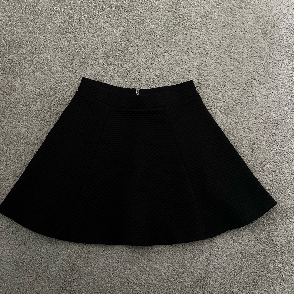 Black mini skirt
